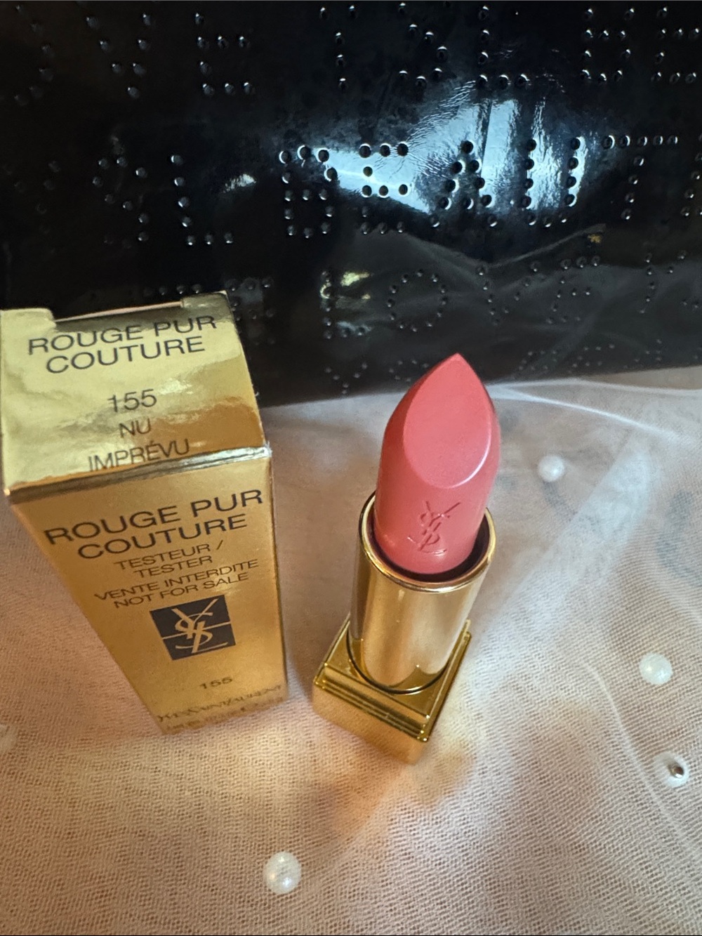 Yves Saint Laurent Black & Gold Compact Foundation and Lipstick Set - Picture 13 of 16